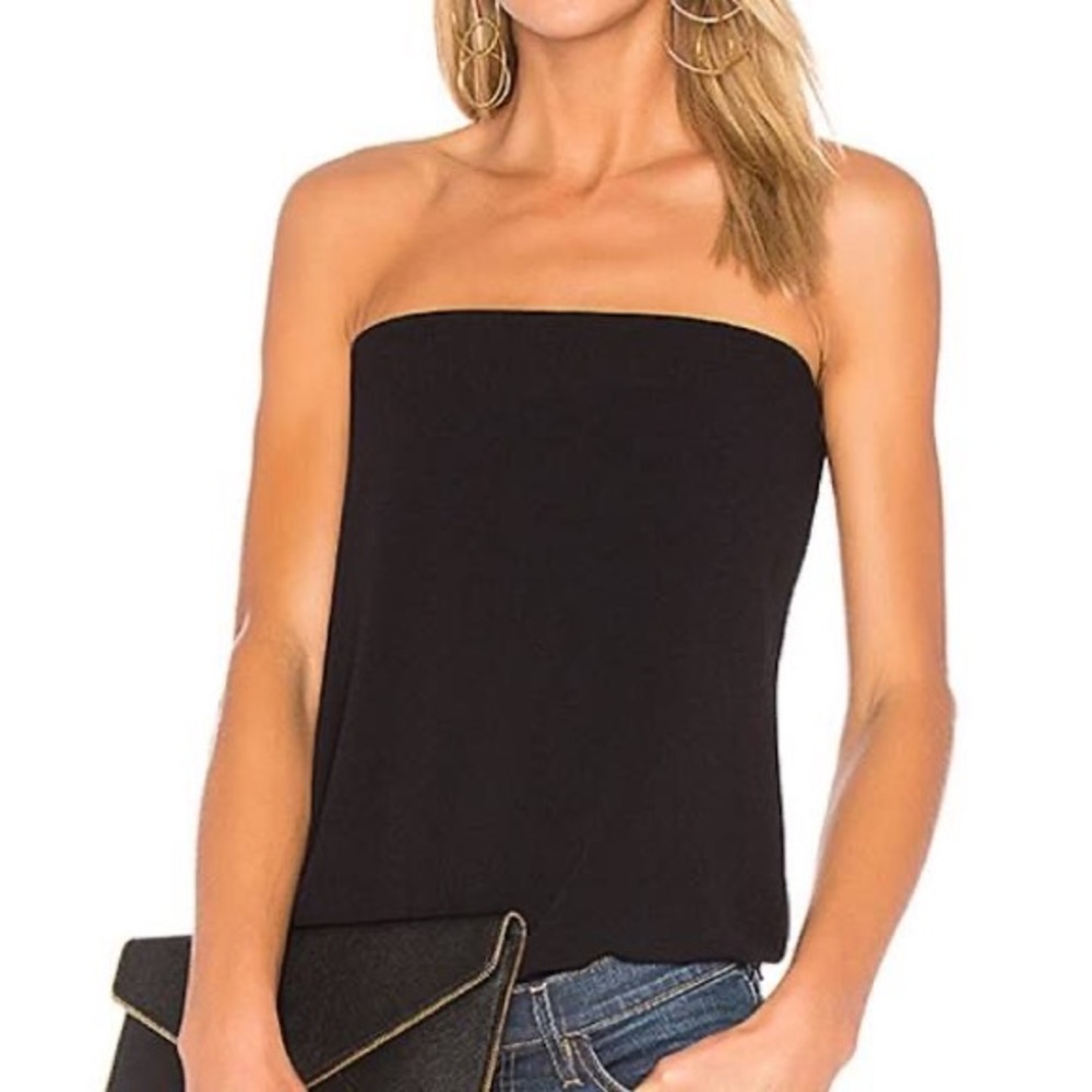 Theory Zalballa Rosina Strapless Crepe Top Size 4